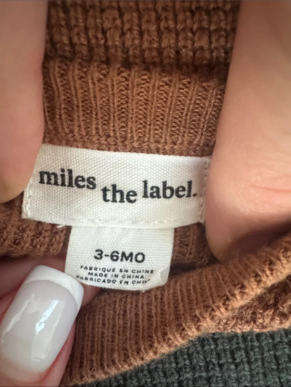 Miles the Label Kids Matching Set — Crew & Scoop Neck in Brown and Charcoal